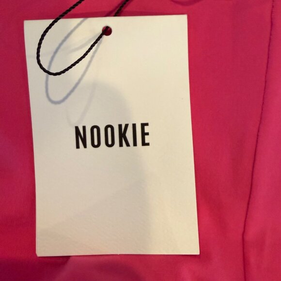 Nookie Lust Gown One Shoulder High Leg Slit Gown Pink NMA1913 Size XS NWT - Picture 9 of 10